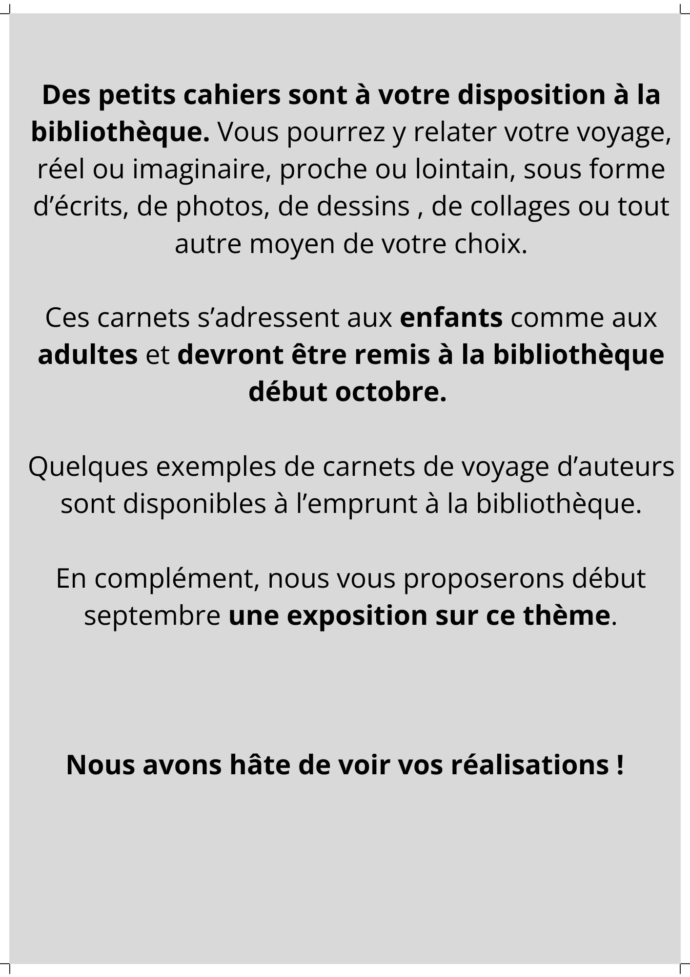 Verso Carnet de voyage